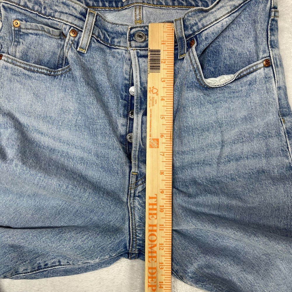 Levi's Ribcage Straight Jeans Women's Blue Denim Classic Button Fly - 30X26.5 - Picture 4 of 12